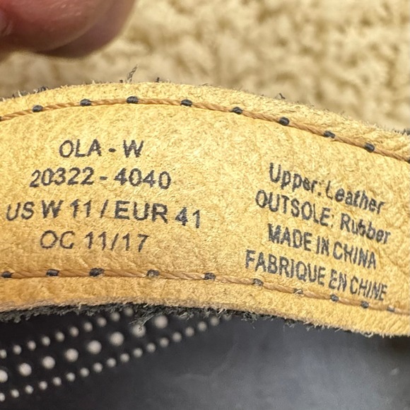 OluKai Ohana Flip Flops Black Leather Thong Sandals Women US W 11 EUR 41 - Picture 7 of 7